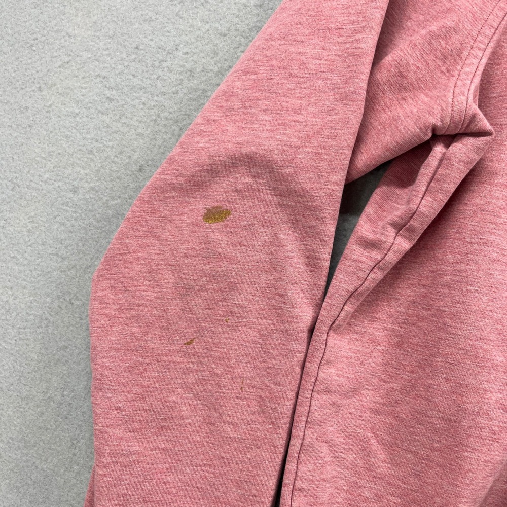 Lululemon Sweatshirt Women 8 Pink Heather Raglan Scuba Crew Athleisure Pullover - Picture 4 of 11